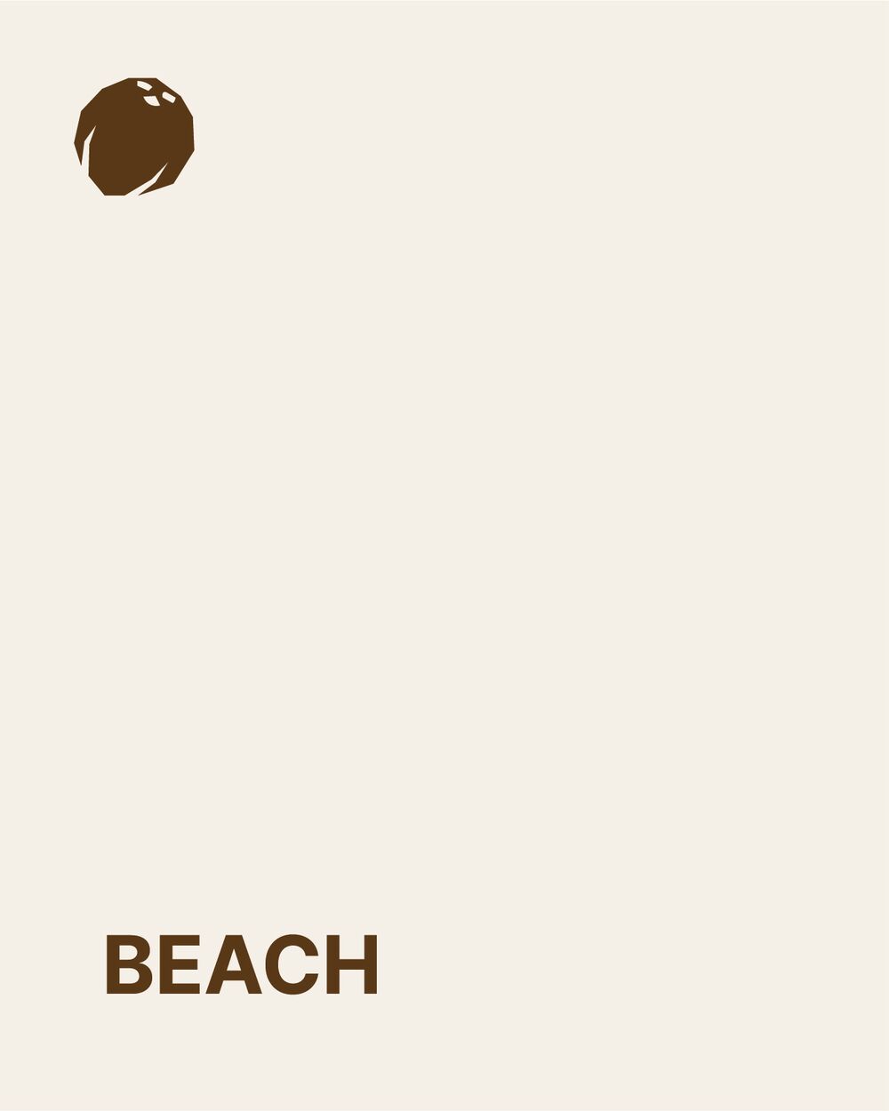 Etiket Beach in crème